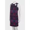 A-line dress in abstract print