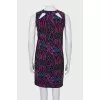 A-line dress in abstract print