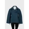 Cropped double-breasted coat