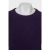 Knitted purple sweater