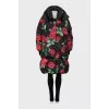 Reversible oversized down jacket