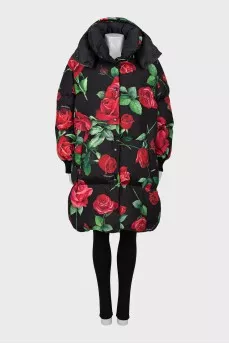 Reversible oversized down jacket