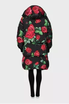 Reversible oversized down jacket