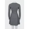 Fitted dress with signature print