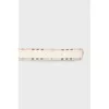 Men's leather belt with print