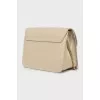 Leather mini bag with chain