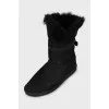 Suede ugg boots with fur