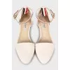 Ballerinas with embossed leather