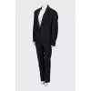 Black suit of jacket and trousers