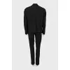 Black suit of jacket and trousers
