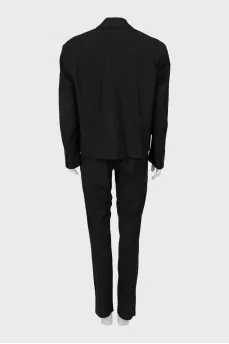 Black suit of jacket and trousers