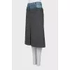 Double check midi skirt