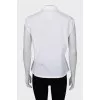 White sleeveless blouse