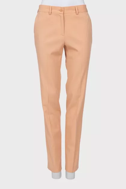 Wool trousers with arrows