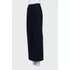 Blue wool skirt