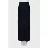 Blue wool skirt