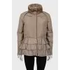 Fitted jacket with fur collar