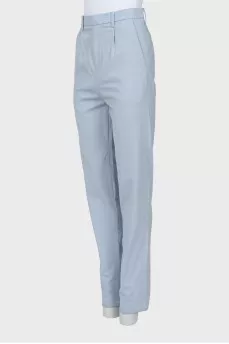 Light blue tapered trousers