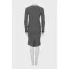 Wool suit with skirt