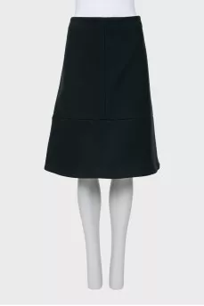 A-line wool skirt