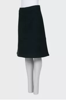 A-line wool skirt