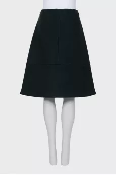 A-line wool skirt