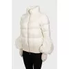 White down jacket with voluminous sleeves