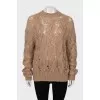 Oversized knitted sweater