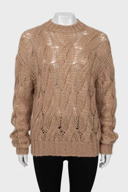 Oversized knitted sweater