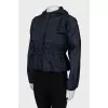 Fitted windbreaker with hood