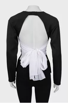 Tie back blouse