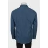Men's blue fitted shirt