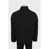 Men's black jacket with zipper