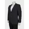 Men's wool jacket with small stripes