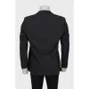 Men's wool jacket with small stripes