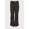 Brown ski pants