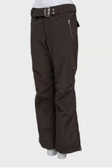 Brown ski pants