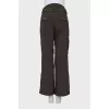 Brown ski pants