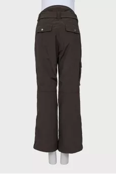 Brown ski pants