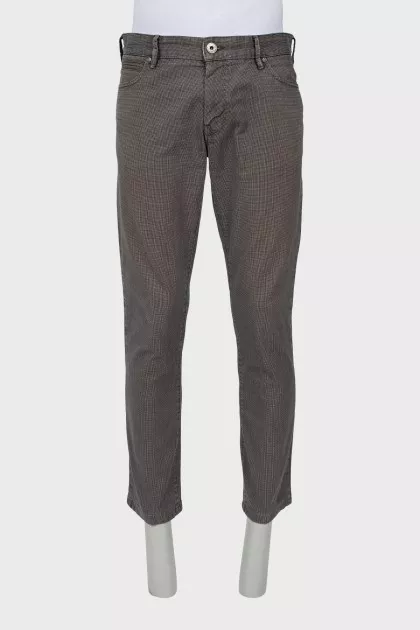Men's jeans in small print