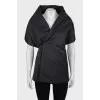 Black cape with ties