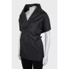 Black cape with ties