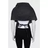 Black cape with ties