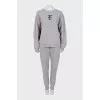 Tracksuit with ribbed print