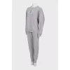 Tracksuit with ribbed print