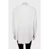 Loose fit ribbed cardigan