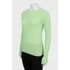 Light green ribbed long sleeve