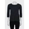 Gray jumper with 3/4 sleeves
