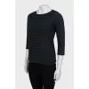 Gray jumper with 3/4 sleeves