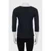 Gray jumper with 3/4 sleeves